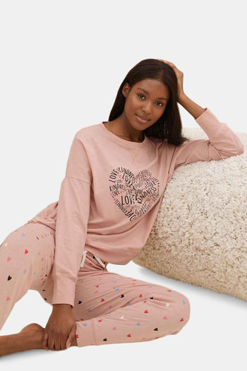 Buy Marks Spencer Lounge Pants Pink Mix at Rs.1200 online